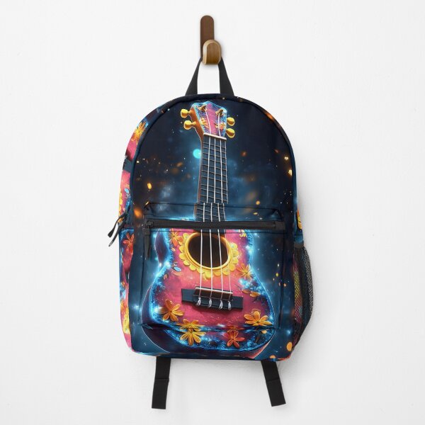 Item preview, Music Instrument Vibrant Floral Ukulele Evoking Tropical Melody Summer Joy designed and sold by mildaclairmo.