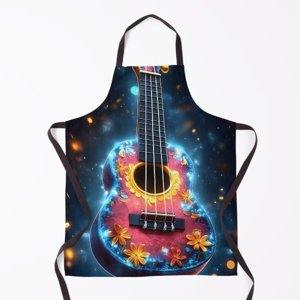 Item preview, Music Instrument Vibrant Floral Ukulele Evoking Tropical Melody Summer Joy designed and sold by mildaclairmo.