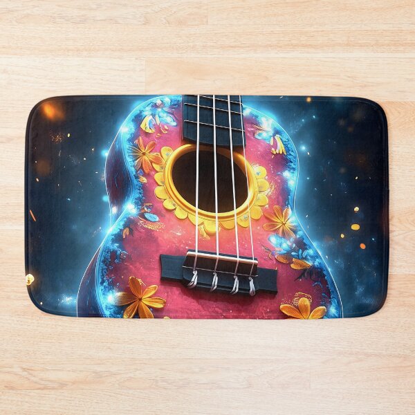 Item preview, Music Instrument Vibrant Floral Ukulele Evoking Tropical Melody Summer Joy designed and sold by mildaclairmo.