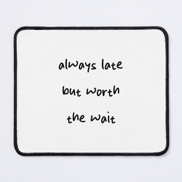 Item preview, always late but worth the wait – Funny Punctuality Humor Design designed and sold by RM-Journey.