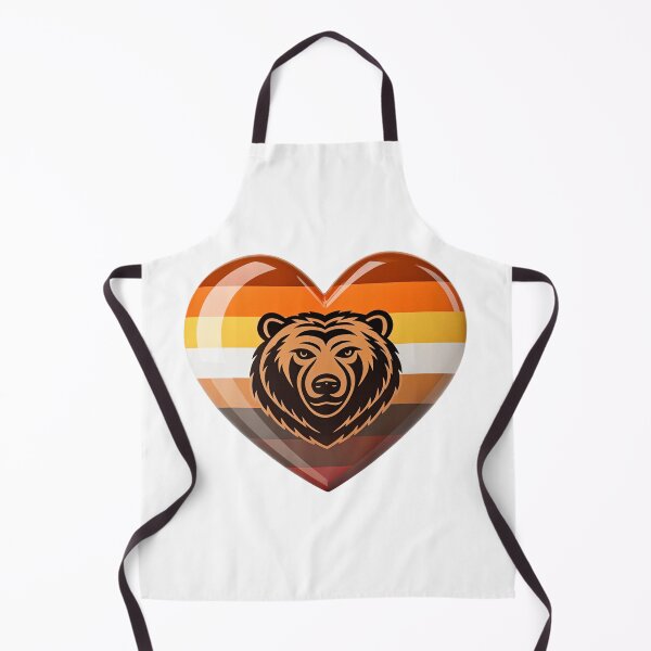 Item preview, heart with color of bear pride flag designed and sold by elkuni.