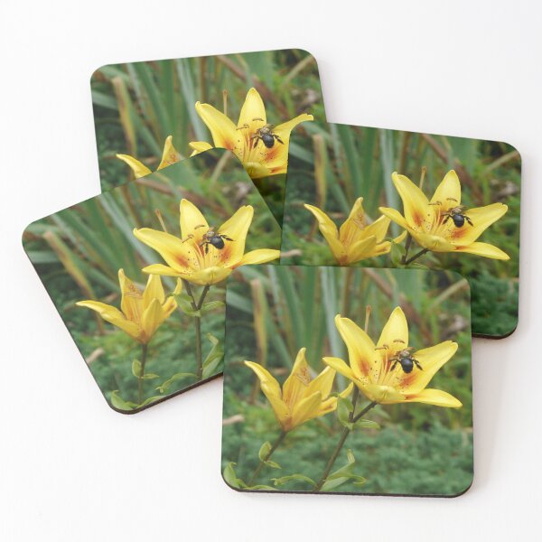 Item preview, Bee Landing on a Tiger Lily designed and sold by M0m0rae.