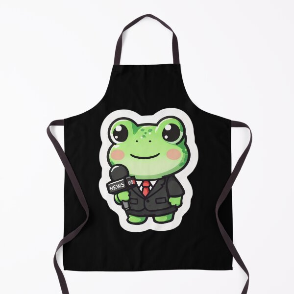 Item preview, A Cute Journalist Frog designed and sold by DWorriBHappi.