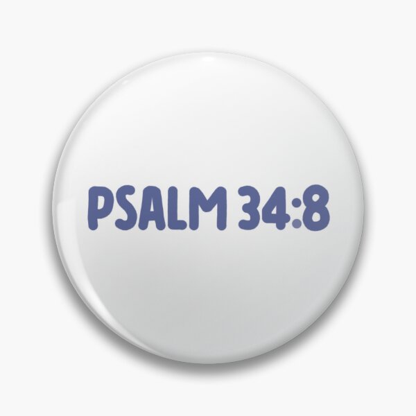 Item preview, Psalm 34:8 navy blue designed and sold by LRM_ artz.