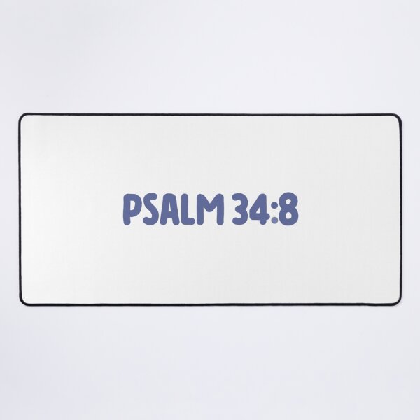 Item preview, Psalm 34:8 navy blue designed and sold by LRM_ artz.