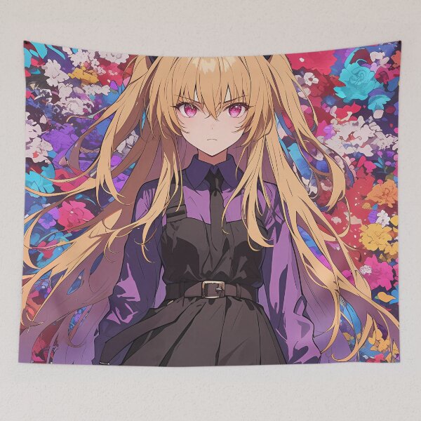 Item preview, Konjiki Yami To Love Ru Anime Floral Wall Elegance designed and sold by mildaclairmo.