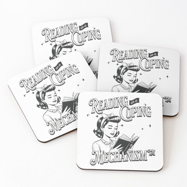 Item preview, Reading As A Coping Mechanism™ Retro Girl designed and sold by TheStyleKit.