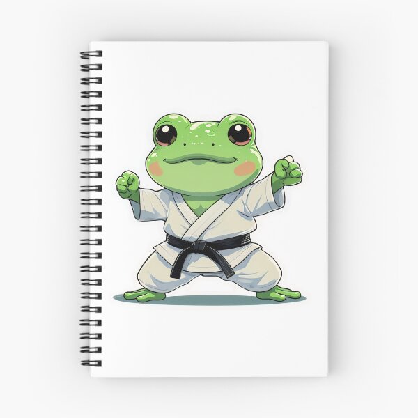 Item preview, A Cute Karate Instructor Frog designed and sold by DWorriBHappi.