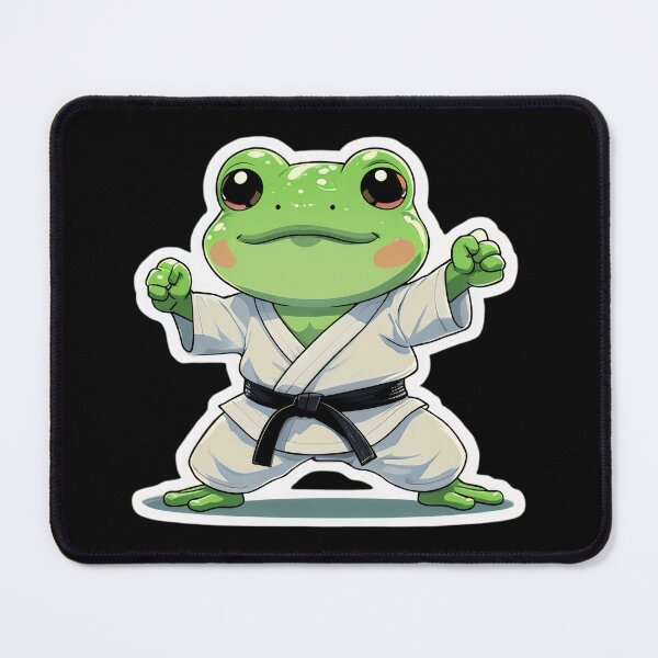 Item preview, A Cute Karate Instructor Frog designed and sold by DWorriBHappi.