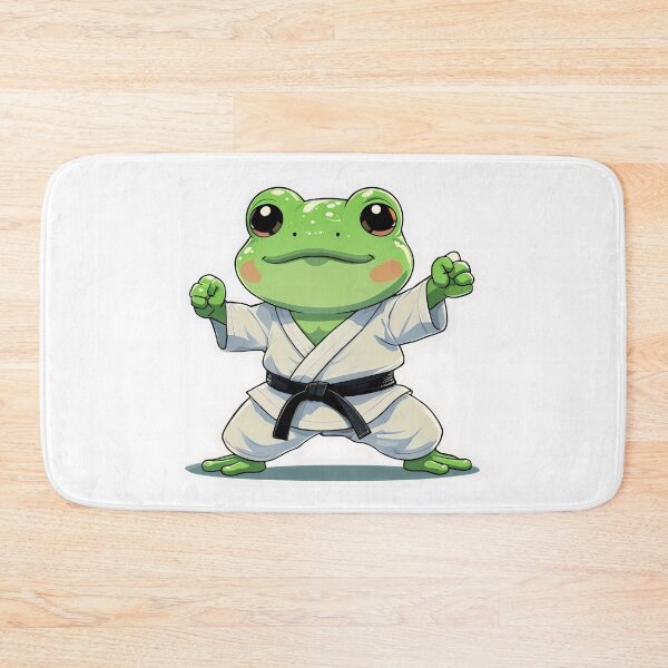 Item preview, A Cute Karate Instructor Frog designed and sold by DWorriBHappi.