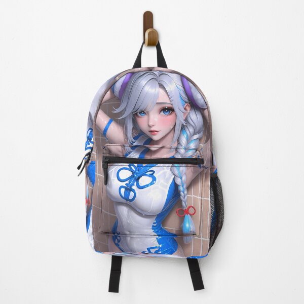 Item preview, Shenhe Genshin Impact Fantasy Wet Look Blue Braid Beauty Anime Girl Waifu Game designed and sold by mildaclairmo.