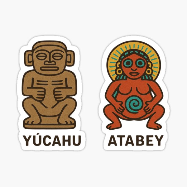 Artikel-Vorschau von Yúcahu und Atabey – Taíno-Götter der Natur und des Lebens, designt und verkauft von FineArtsPro.