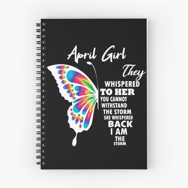 Item preview, April Girl Rainbow Butterfly I Am The Storm designed and sold by Parkerzz.