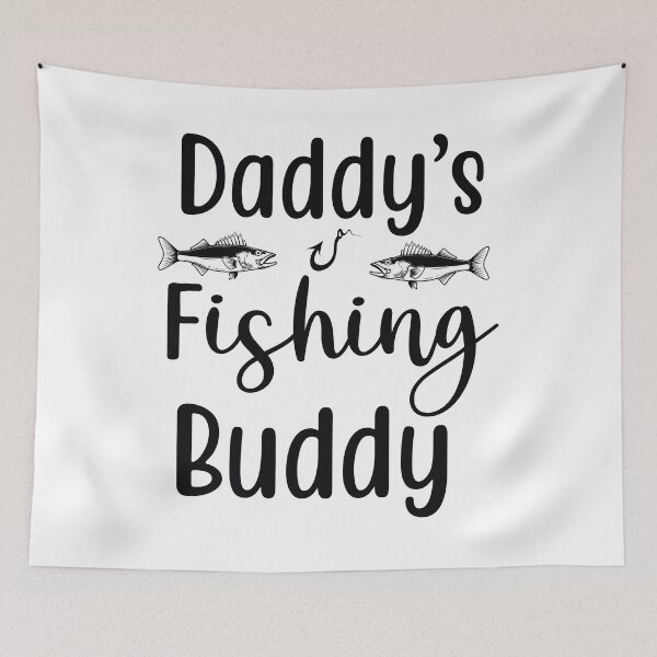 Item preview, Daddys Fishing Buddy Father Son Outdoor Bonding Quote designed and sold by Parkerzz.