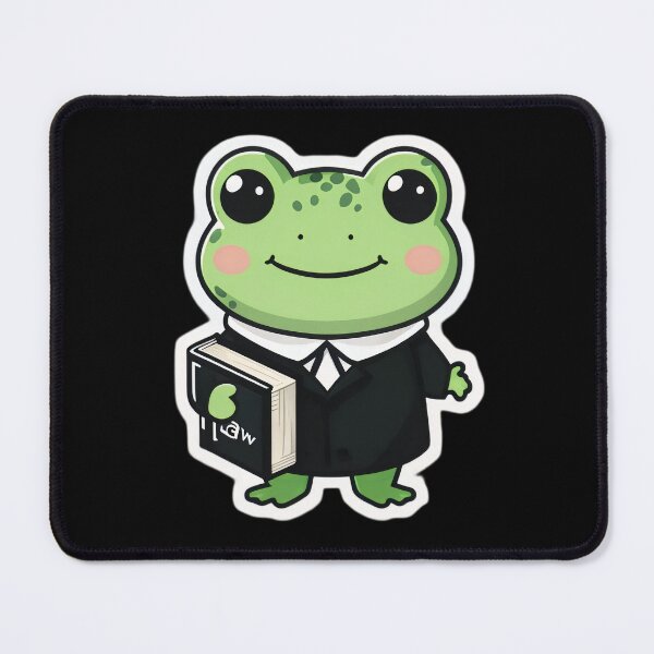 Item preview, A Cute Lawyer Frog designed and sold by DWorriBHappi.