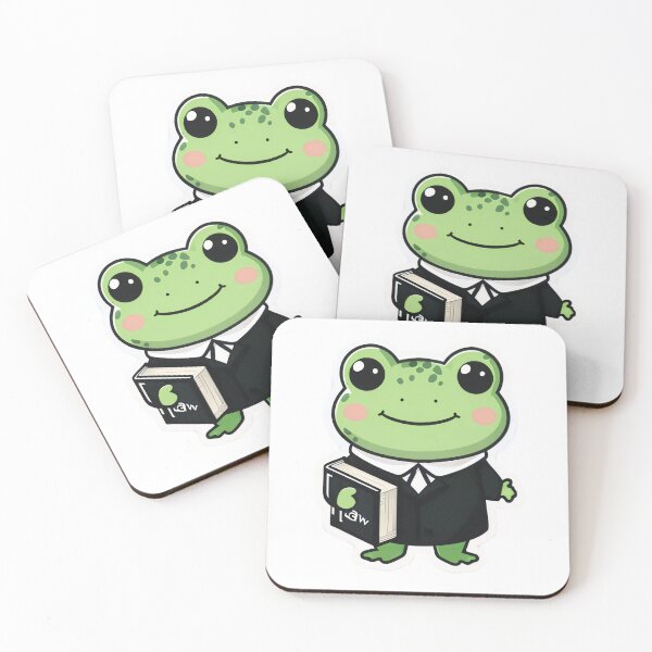 Item preview, A Cute Lawyer Frog designed and sold by DWorriBHappi.
