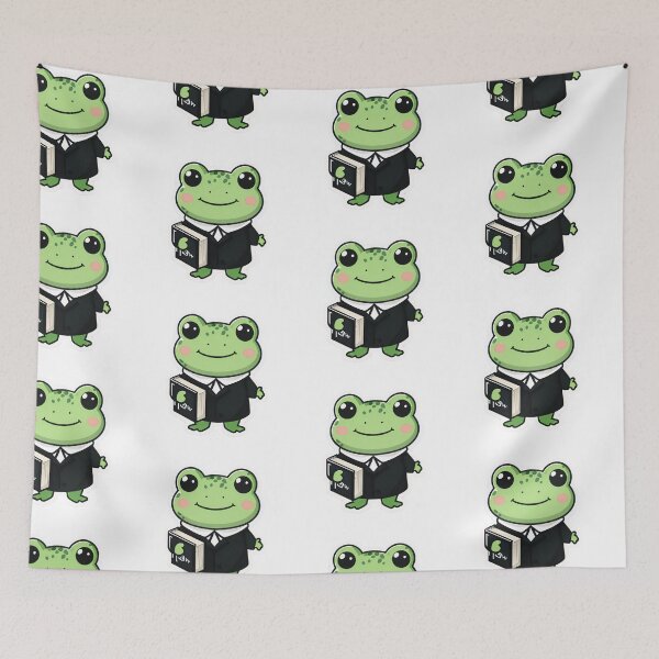 Item preview, A Cute Lawyer Frog designed and sold by DWorriBHappi.