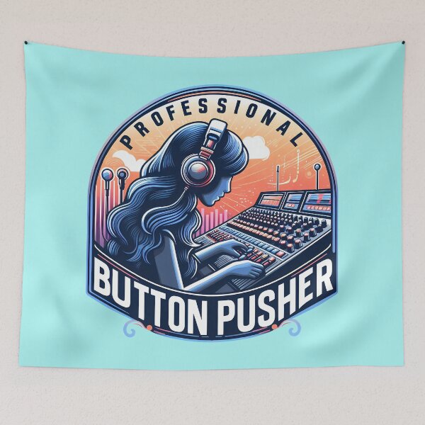 Item preview, Professional Button Pusher, typography designed and sold by maxmaj.