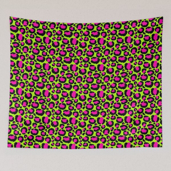 Item preview, Neon Green Pink Leopard Print Seamless Pattern Art designed and sold by Parkerzz.