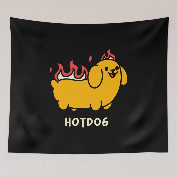 Item preview, Literal Hotdog Dark by Tobe Fonseca designed and sold by Tobe Fonseca®.