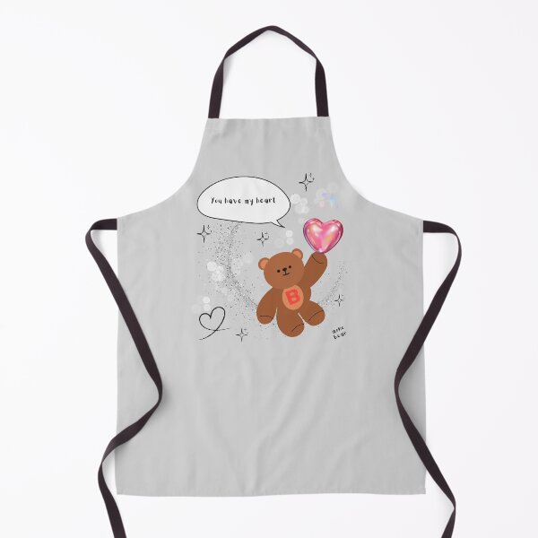 Item preview, You Have My Heart – mono bear messages (Gray Background) designed and sold by mintmono-studio.