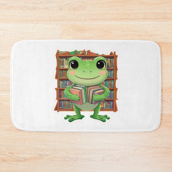 Item preview, A Cute Librarian Frog designed and sold by DWorriBHappi.