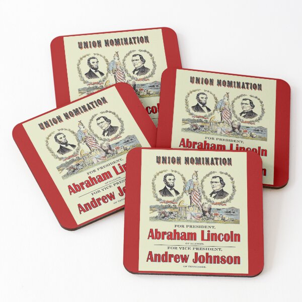Item preview,  Lincoln - Johnson: Vintage Election Advertisement Print designed and sold by posterbobs.