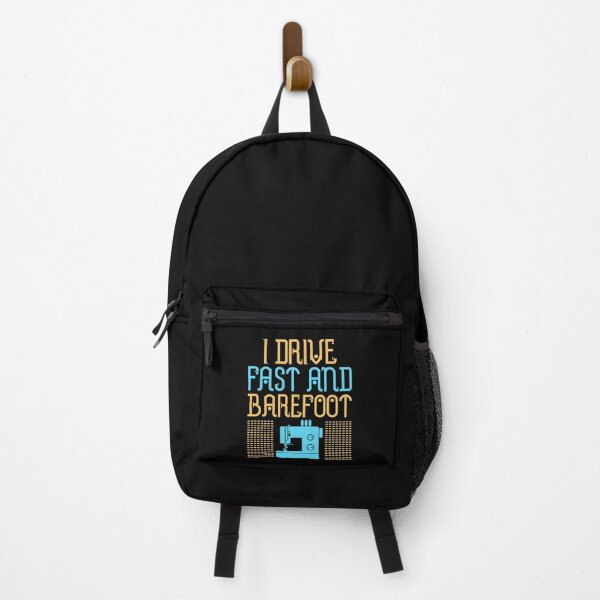 Item preview, I Drive Fast and Barefoot Funny Sewing Machine designed and sold by jaygo.