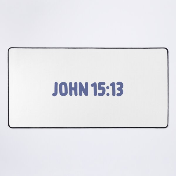 Item preview, John 15:13 navy blue designed and sold by LRM_ artz.