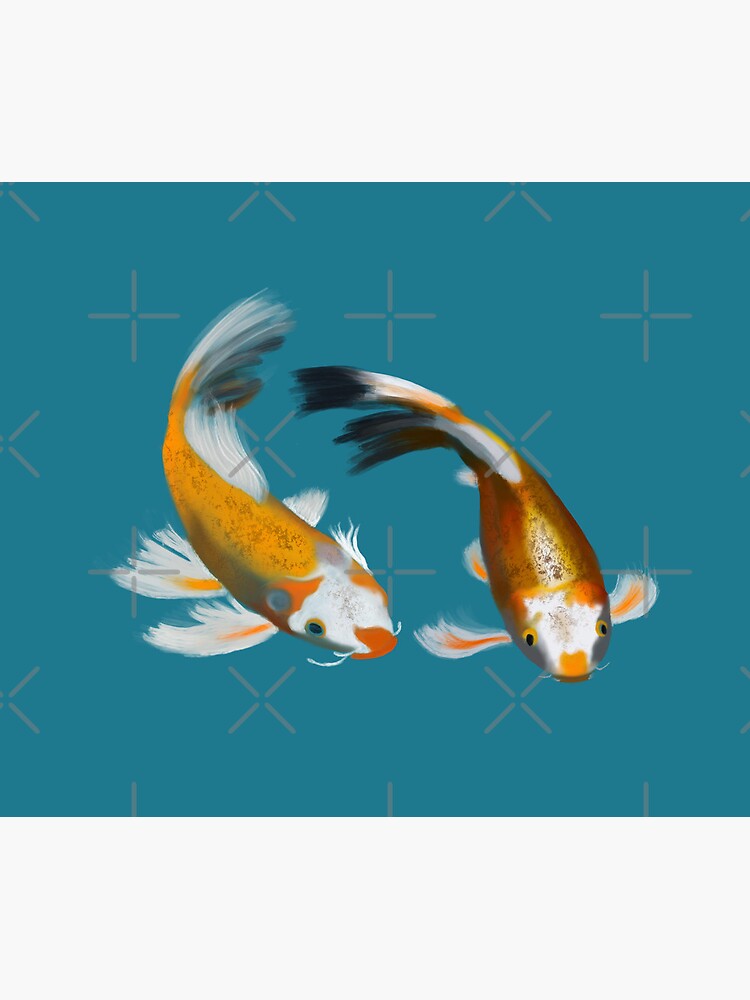 Thumbnail 5 of 5, Mouse Pad, Whimsy Koi Fish designed and sold by thewhimsyash.