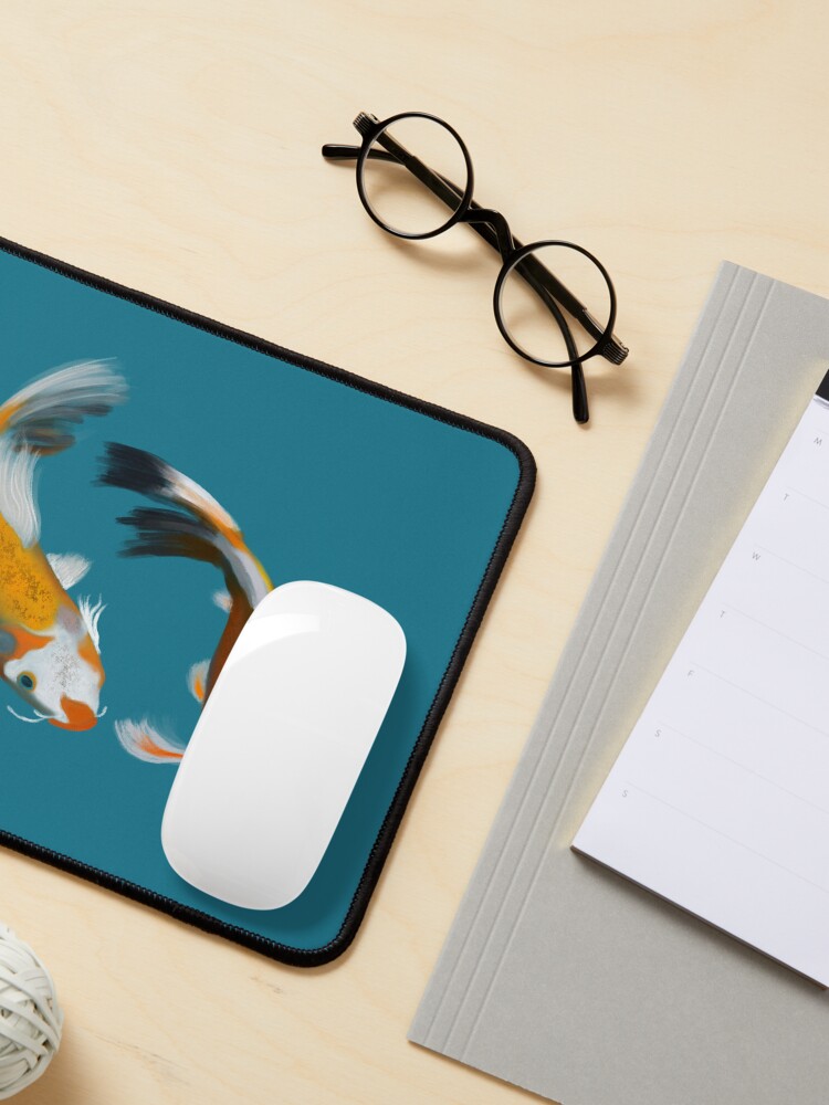 Thumbnail 3 of 5, Mouse Pad, Whimsy Koi Fish designed and sold by thewhimsyash.