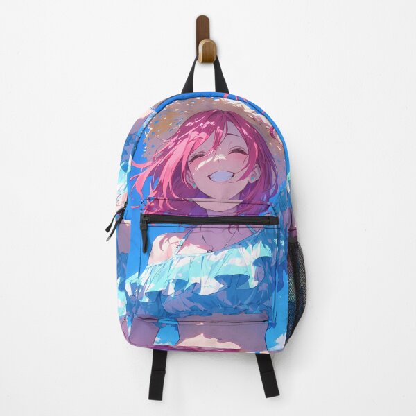 Item preview, Sumi Sakurasawa Rent Original Character Pink Hair Beach Joy Summer Smile Anime Art designed and sold by juniorcastros.