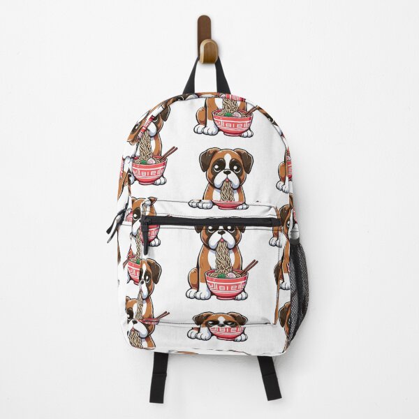 Item preview, Boxer Dog Anime Eating Ramen Noodles designed and sold by doodIllustrate.