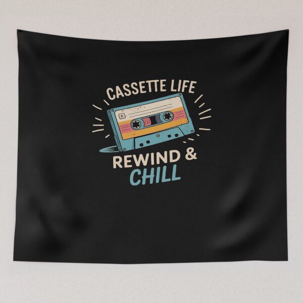 Item preview, Cassette Life Rewind Chill Funny designed and sold by heeun.