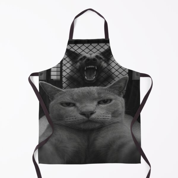 Item preview, Sigma Cat Selfie With Angry Dog Pet Jail Meme Design UFO Funny Cat Gifts designed and sold by TynesDesign.