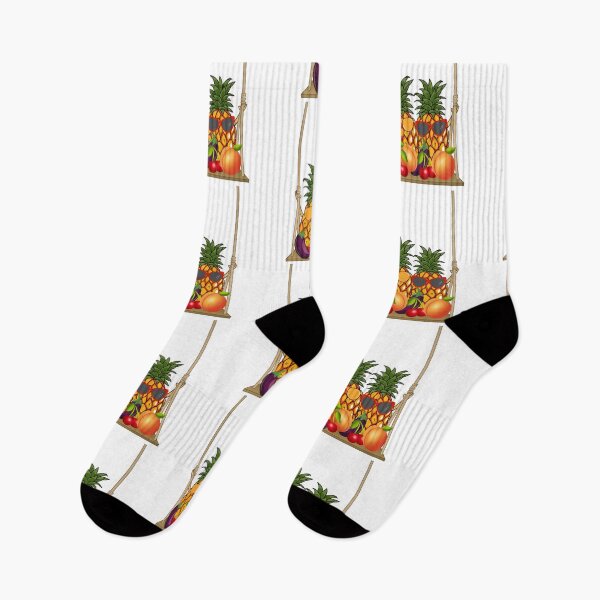 Item preview, Swingin’ Pineapples – Naughty Fruit on a Swing designed and sold by PeacePassionCoffee.