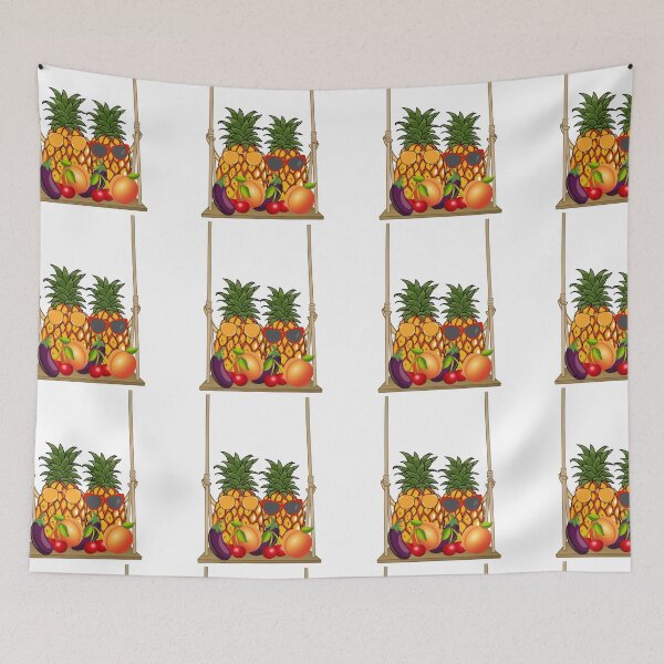 Item preview, Swingin’ Pineapples – Naughty Fruit on a Swing designed and sold by PeacePassionCoffee.