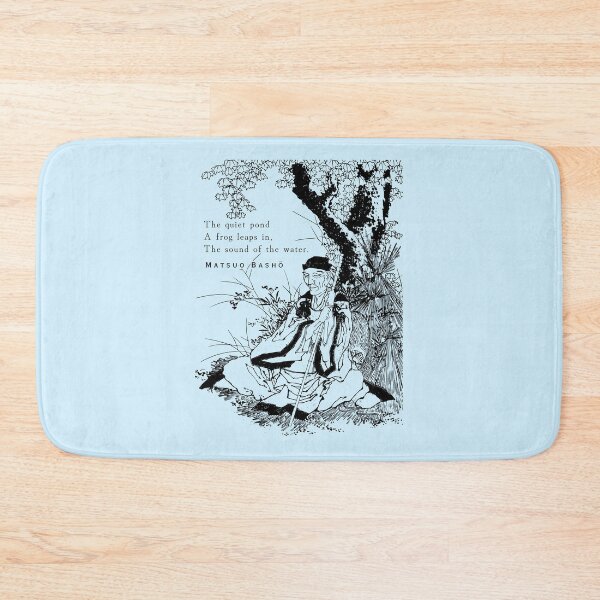Item preview, Matsuo Bashō quote:  The quiet pond A frog leaps in, The sound of the water. designed and sold by artbleed.