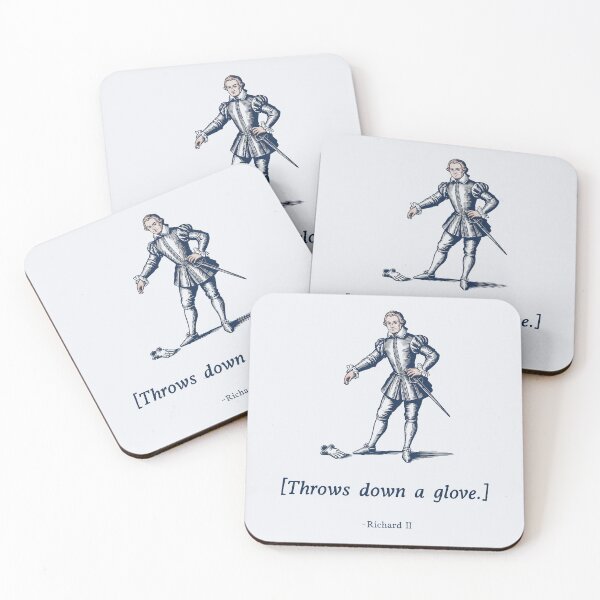 Item preview, [Throws down a glove.] – Funny Shakespeare Stage Direction designed and sold by theatrefinery.