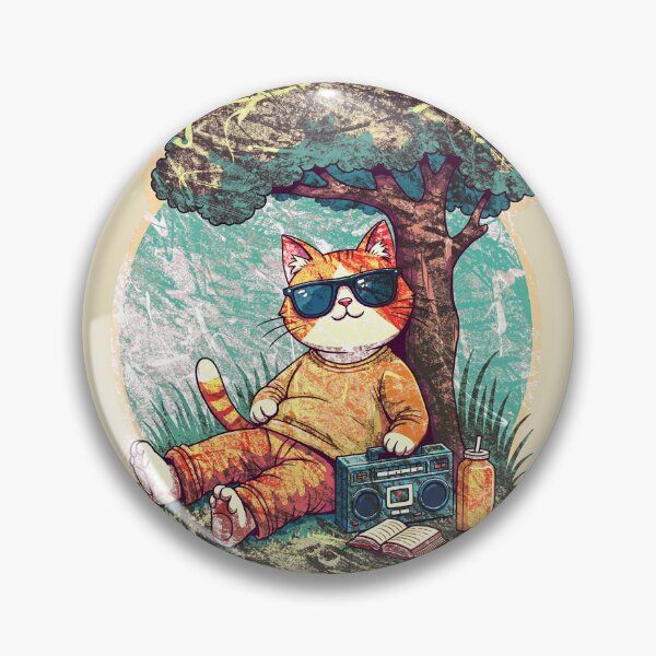 Item preview, Chronically Offline – Cozy Anti-Tech Cat  designed and sold by CreativoDesign.
