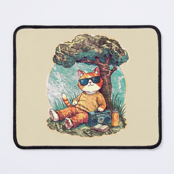 Item preview, Chronically Offline – Cozy Anti-Tech Cat  designed and sold by CreativoDesign.