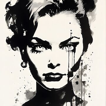 Artwork thumbnail, Dramatic Black & White Portrait Poster by EthosWear