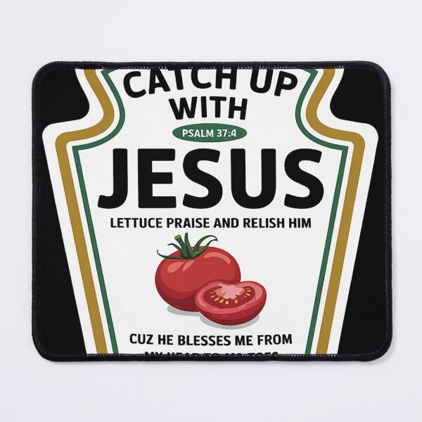 Item preview, Catch Up With Jesus Ketchup Funny Christian Ketchup designed and sold by heeun.