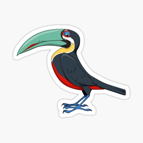 Item preview, Red-breasted toucan designed and sold by wickedcartoons.