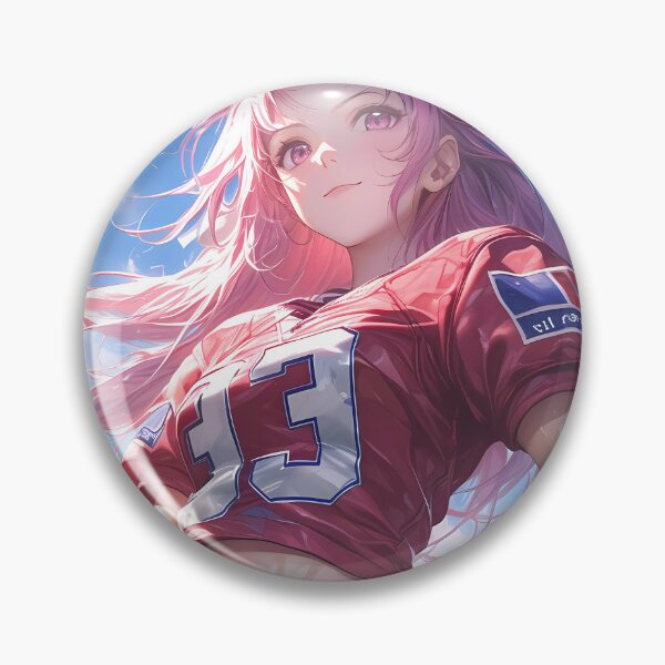 Item preview,  Yuri Nakamura Angel Beats Spirited Football Queen Anime Girl Gameday designed and sold by earlobejerk.