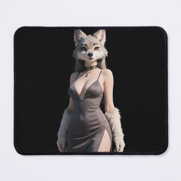 Item preview, little gray fox, woman's body designed and sold by anarojas96.