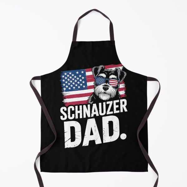 Item preview, Cute Mini Schnauzer Dad Dog Fathers Day USA Flag 4th of July designed and sold by BakeryDozen.