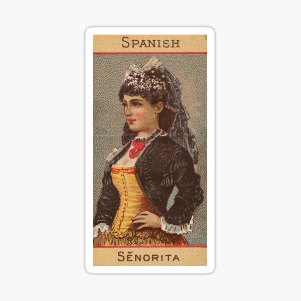 Vista previa del artículo con la obra «Señorita española», diseñado y vendido por Gracescapes.