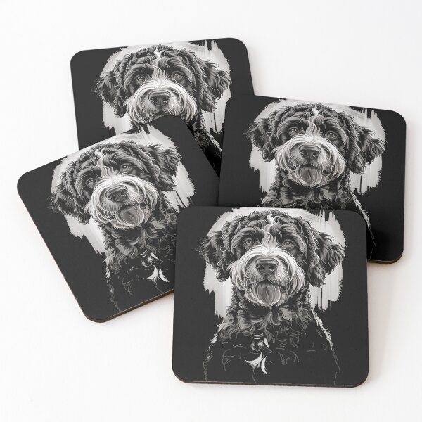Item preview, Black Labradoodle Dog designed and sold by rbc-wrights.