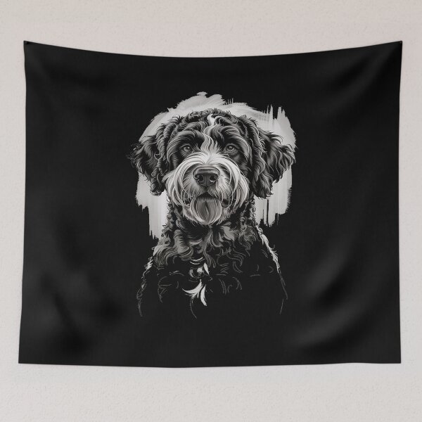 Item preview, Black Labradoodle Dog designed and sold by rbc-wrights.